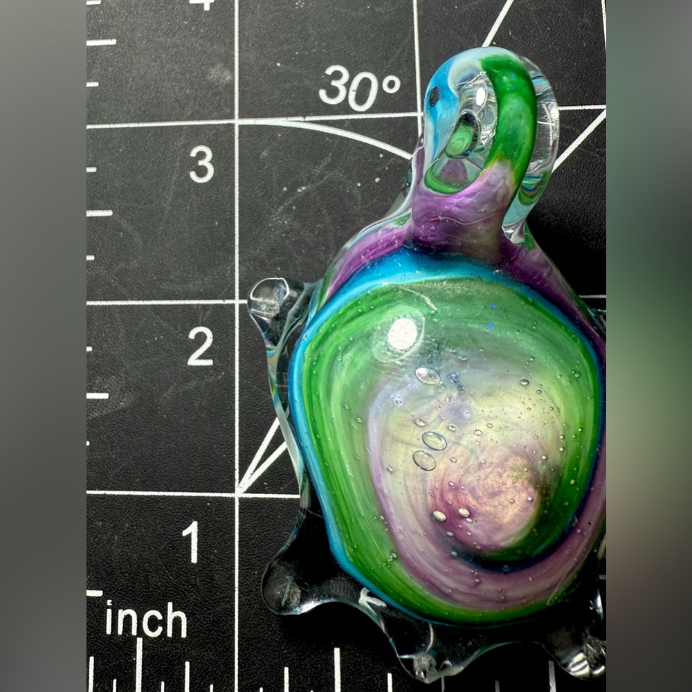 Art Glass Hand Blown Turtle Figurine - Picture 13 of 15